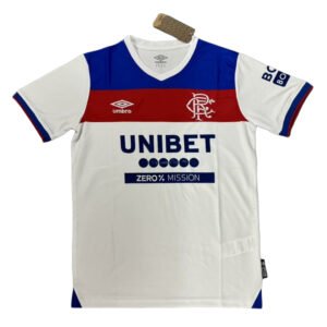 Rangers 25/26 Away Soccer Jersey Rangers 25/26 away soccer jersey with UNIBET sponsor and team crest.