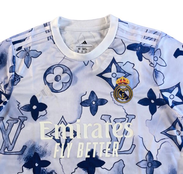 N4032 25/26 Real Madrid LV collab white soccer jersey