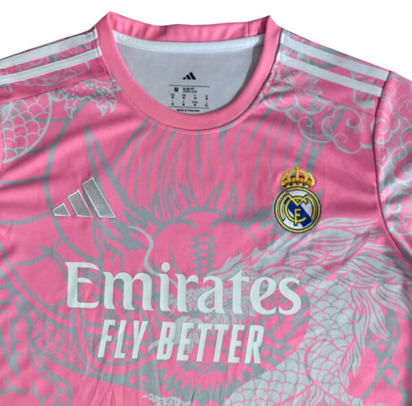 N4032 25/26 Real Madrid White Dragon Pink soccer jersey