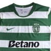 Pisa 25/26 Home Soccer Jersey Pisa 25/26 home soccer jersey with green and white stripes, SCP Portugal logo, and Betano sponsor.