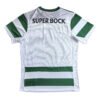 Super Bock Pisa Home Soccer Jersey Pisa home soccer jersey with green and white design, featuring "Super Bock" sponsor logo.