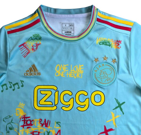 N4032 25/26 Ajax Bob Marley Sky Blue soccer Jersey