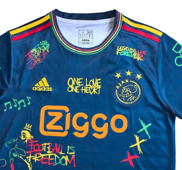 N4032 25/26 Ajax Bob Marley Royal Blue soccer Jersey