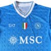 Manchester United 25/26 Third Soccer Jersey Manchester United third jersey 2025/26 with team logos and blue design.