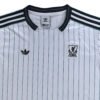 Pisa 25/26 Home Soccer Jersey Pisa 25/26 home soccer jersey with classic white and blue pinstripes, featuring club crest and Adida.