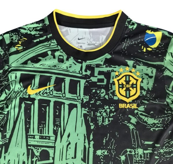 XK1733 (1) 25/26 Brazil Cathedral Special Edition Green Soccer Jersey