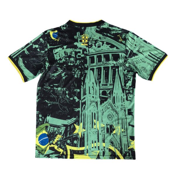 XK1733 (2) 25/26 Brazil Cathedral Special Edition Green Soccer Jersey