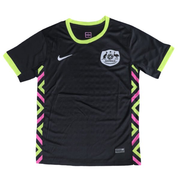 XK1733 (69) 2025 Australia Away Black Soccer Jersey