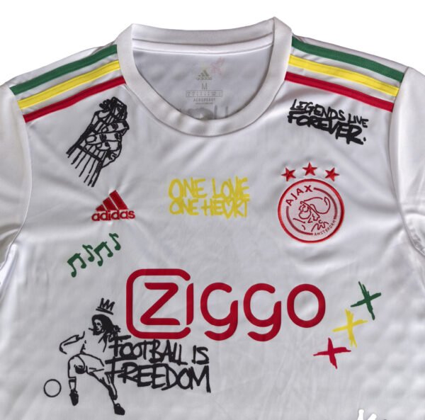 25/26 Ajax Bob Marley White soccer Jersey