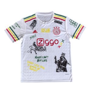 25/26 Ajax Bob Marley White soccer Jersey