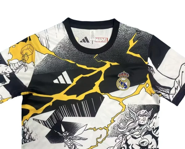 XK1733h (155) 25/26 Real Madrid Marvel Soccer Jersey