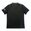 Lisbon Traning Soccer Jersey Black Lisbon training soccer jersey with white accents and checkered logo on sleeve.