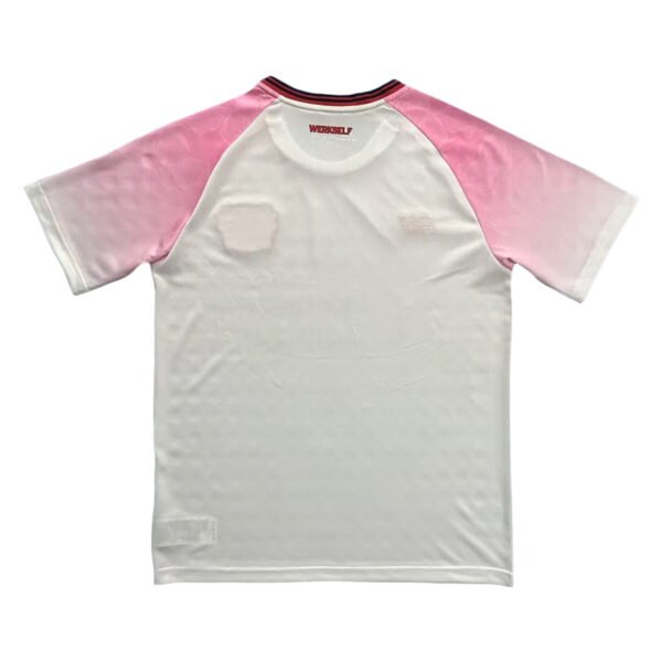 Pisa 25/26 Home Soccer Jersey High-quality Pisa 25/26 home soccer jersey with pink and white design, perfect for fans and players.