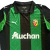 Pisa 25/26 home soccer jersey with green and black stripes, featuring club crest and Puma logo.