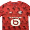 25/26 Pisa Home Soccer Jersey Pisa 2025/26 home soccer jersey with red and black geometric design for optimal team performance.