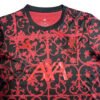 Pisa 25/26 home soccer jersey with intricate red and black design, featuring club logo and Adidas br.