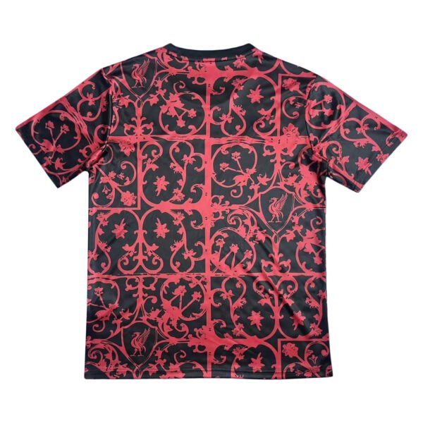High-quality Pisa 25/26 home soccer jersey with intricate red and black design, perfect for fans and.