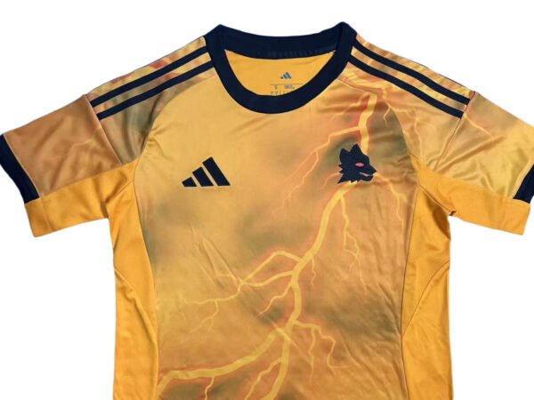 Lisbon Training Soccer Jersey with lightning design and team logo.