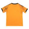 Bright orange Lisbon training soccer jersey with black accents for 2025/26 season.