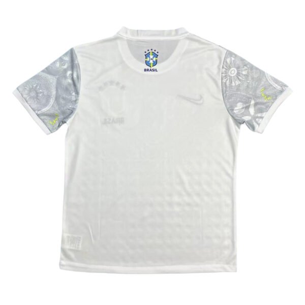 2025 Brazil Jesus Edition in Grey and White Jersey