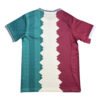 Pisa 25/26 Home Soccer Jersey - Official Football Kit Pisa 25/26 home soccer jersey with vertical color blocks in teal, white, and maroon.