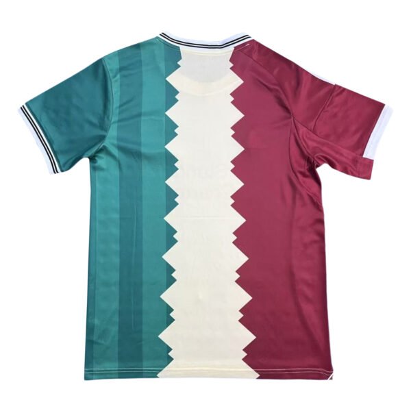 Pisa 25/26 Home Soccer Jersey - Official Football Kit Pisa 25/26 home soccer jersey with vertical color blocks in teal, white, and maroon.