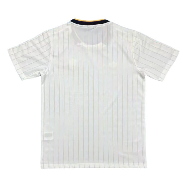 Lisbon Traning Soccer Jersey Training soccer jersey with white pinstripes and navy collar. Perfect for team practice and sports a.