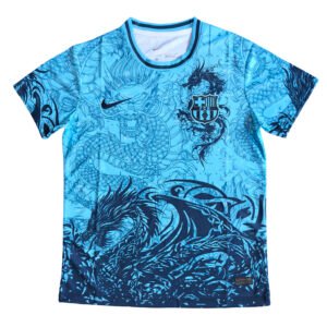 25/26 Barcelona Sea Blue Special Soccer Jersey