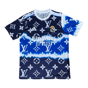 25/26 Real Madrid LV collab Blue soccer jersey