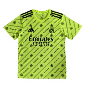 25/26 Real Madrid Neon Green Training soccer jersey