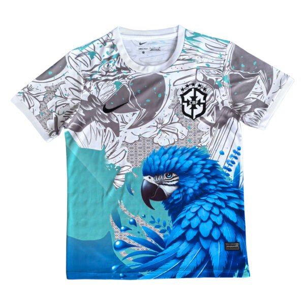 2025 Brazil Blue Parrot Special Soccer Jersey