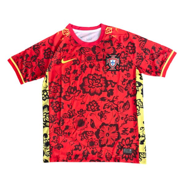 2025 Portugal Red Flower Special Edition Soccer Jersey