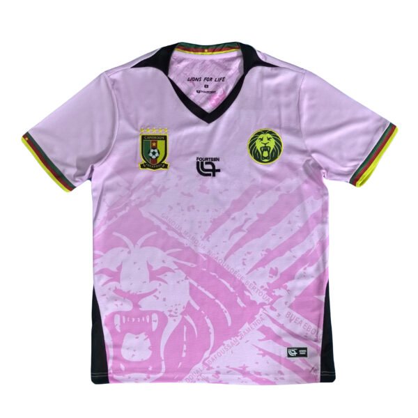 2025 Cameroon Pink soccer jersey
