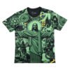 2025 Brazil Jesus Edition in Green and Black Jersey