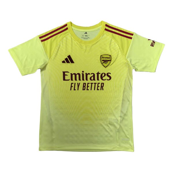 25/26 Arsenal Goalkeeper Yellow Soccer Jersey