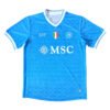 Manchester United third soccer jersey for 2025/26 season, blue with team logos.