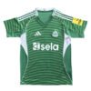 Manchester United third kit 2025/26 with green design and team logo.