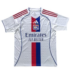 Pisa 25/26 home soccer jersey with white base, red and blue accents, and team logo. Perfect for fans.
