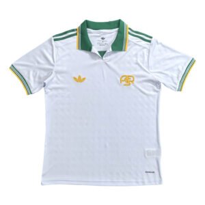 Lisbon training soccer jersey with green and yellow accents, perfect for team practice.