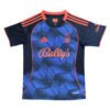Manchester United third kit 2025/26 with blue and orange design, perfect for fans and collectors.