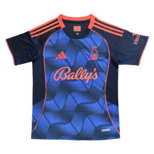 Manchester United third kit 2025/26 with blue and orange design, perfect for fans and collectors.