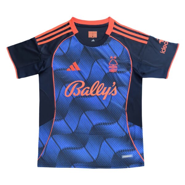 Manchester United third kit 2025/26 with blue and orange design, perfect for fans and collectors.
