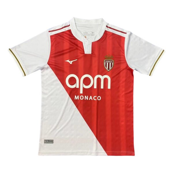 Manchester United third jersey 2025/26, red and white, with club crest and sponsor logo.