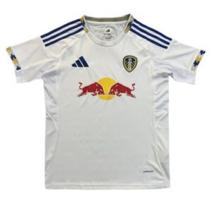 High-quality Lisbon training soccer jersey with Red Bull logo and team emblem.