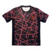High-performance Lisbon training soccer jersey with dynamic pink and black design, perfect for athle.