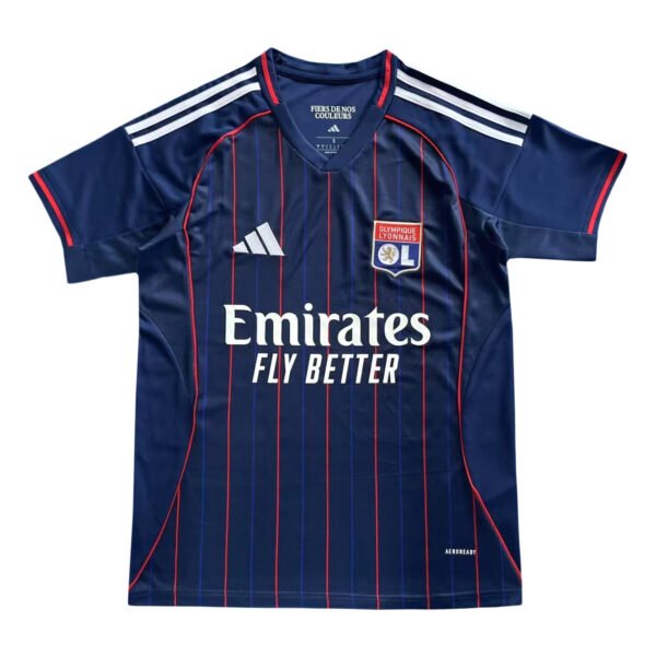 Pisa 25/26 home soccer jersey featuring navy blue color with red and white accents, perfect for foot.