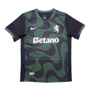 Pisa 2025/26 home soccer jersey with green and navy camouflage design, featuring Nike logo and Betan.