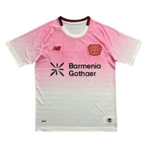 Official Pisa 25/26 home jersey for soccer fans and players. Features pink and white design with tea.