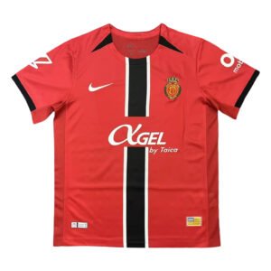 Red Lisbon training soccer jersey with team logo and sponsor details.