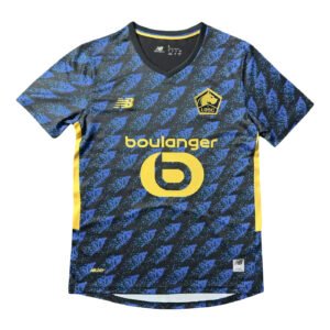 Official Pisa 25/26 home soccer jersey with blue and black pattern, featuring club logo and sponsor.